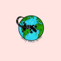 Crazy world - Organic Baby Bib Design