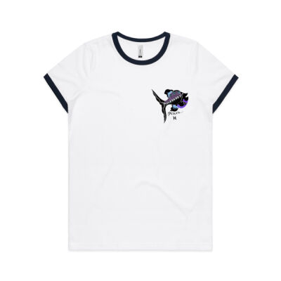 Pisces zodiac-Womens AS Colour Ringer Tee  Thumbnail