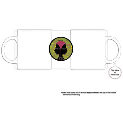 Gemini-Black Rim Ceramic Mug HARRY Thumbnail