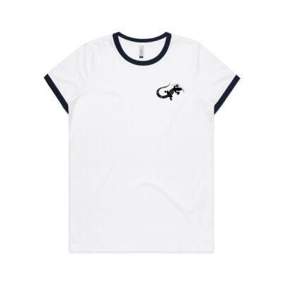 Crazy world - Womens AS Colour Ringer Tee 4053 Thumbnail